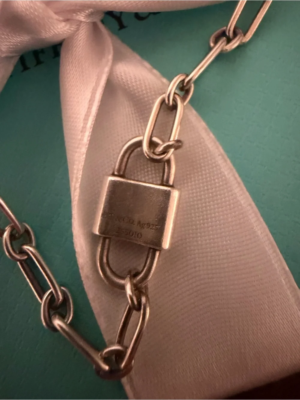 Tiffany & Co. Small Double Lock Bracelet in Sterling Silver